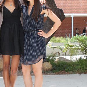 HM Navy Polka Dot Dress